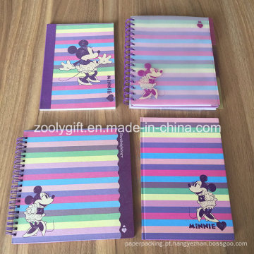 Notebook espiral com divisores Soft Hard Cover Exercício Notebooks